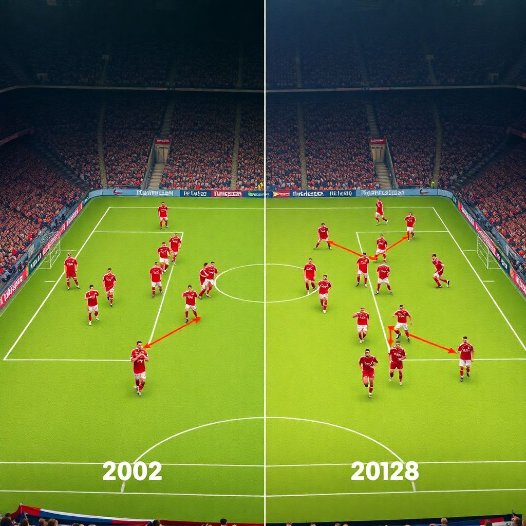 Tactical evolution of the turkish national team from 2002 world cup heroes to today