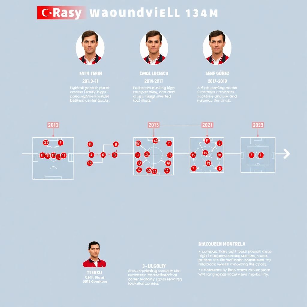 Tactical evolution of the turkish national team over the last decade