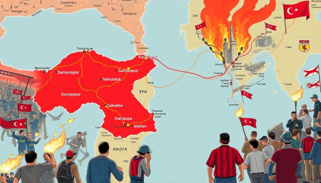 How Regional Rivalries Shape the Identity of TFF 1. Lig Clubs - иллюстрация