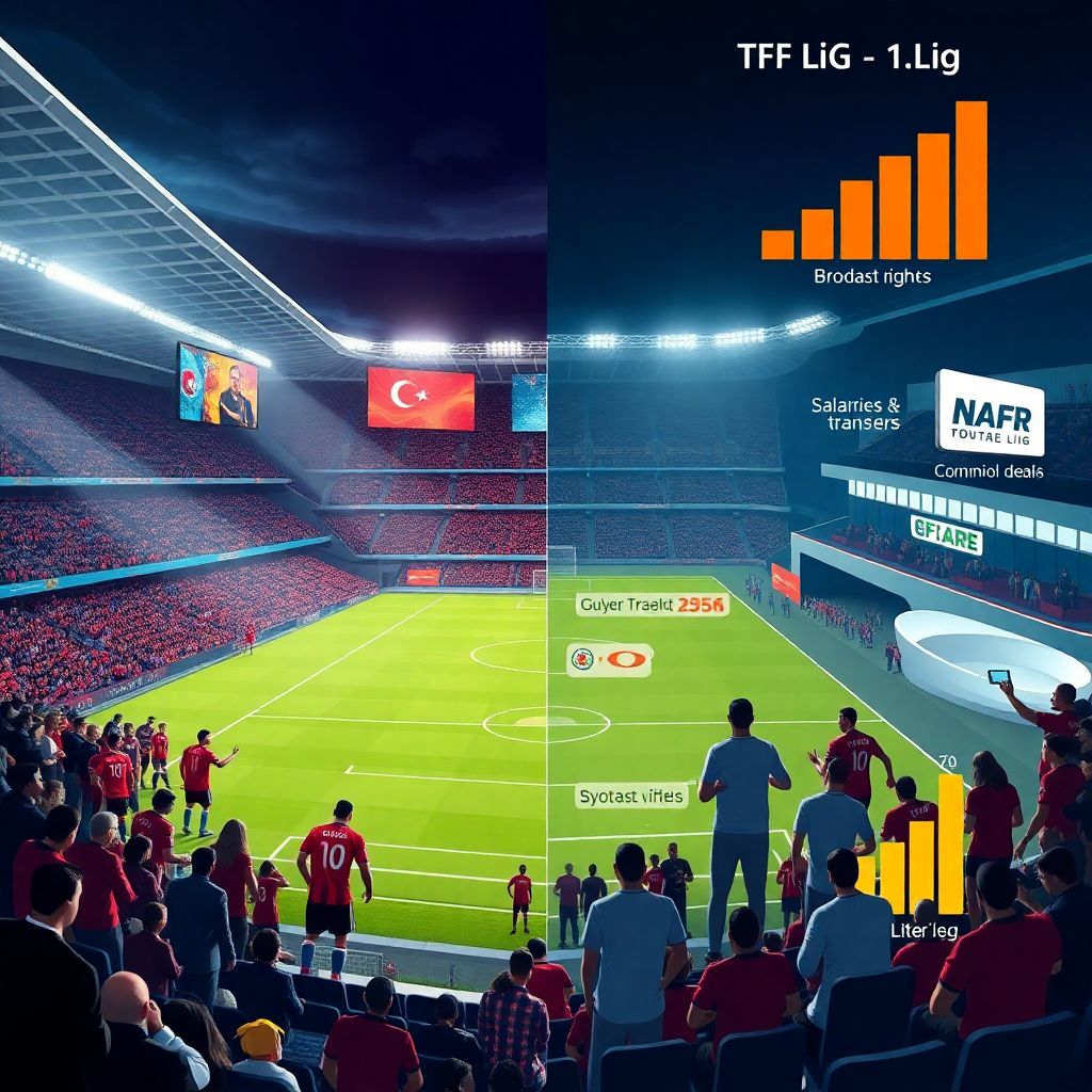 Financial realities of süper lig vs Tff 1.. Lig: what numbers reveal on turkish football