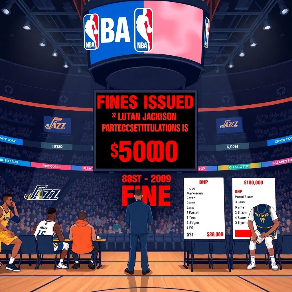 Nba fines utah jazz and indiana pacers over player participation violations