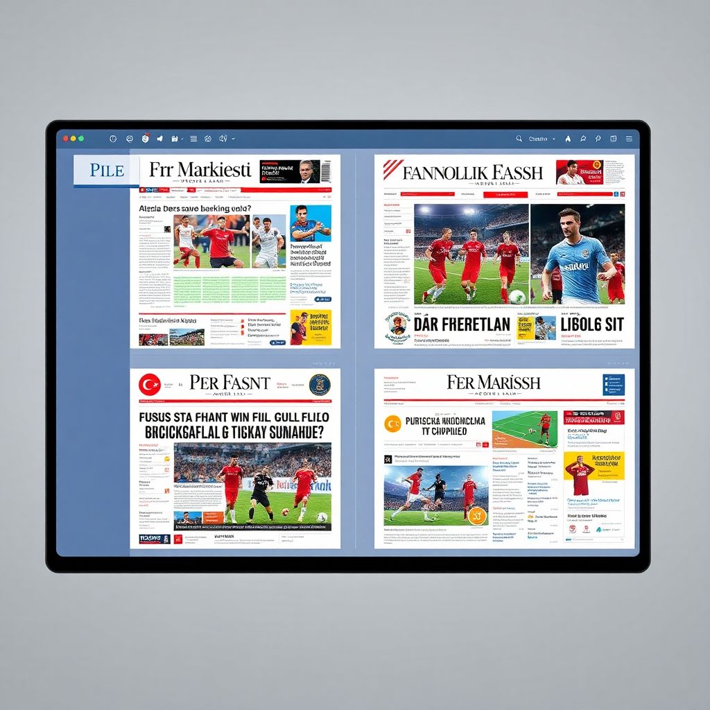 Todays turkish sports newspaper pages on mackolik.com – top headlines in one place