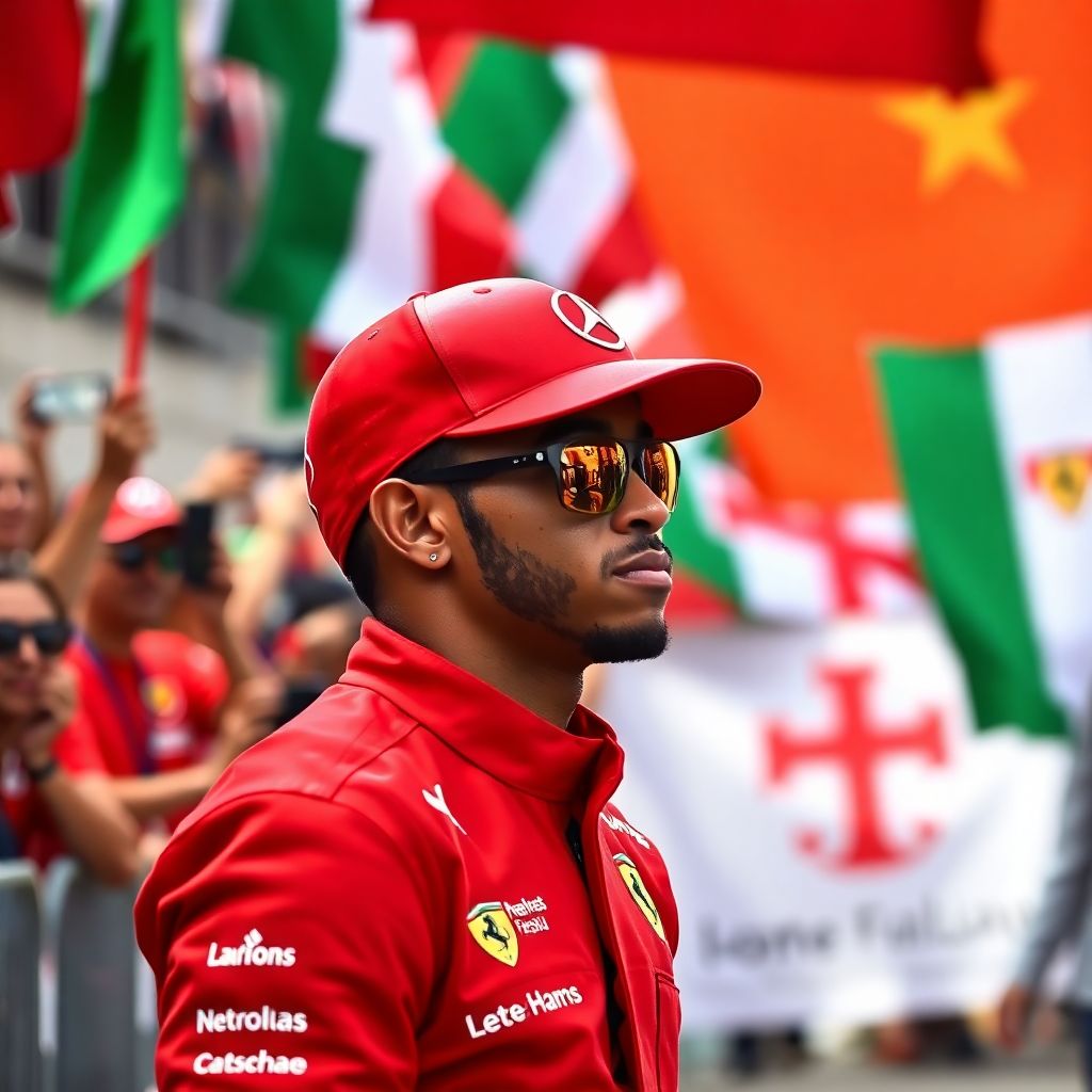Lewis hamilton on ferrari in italy: loved like the pope and ready to win