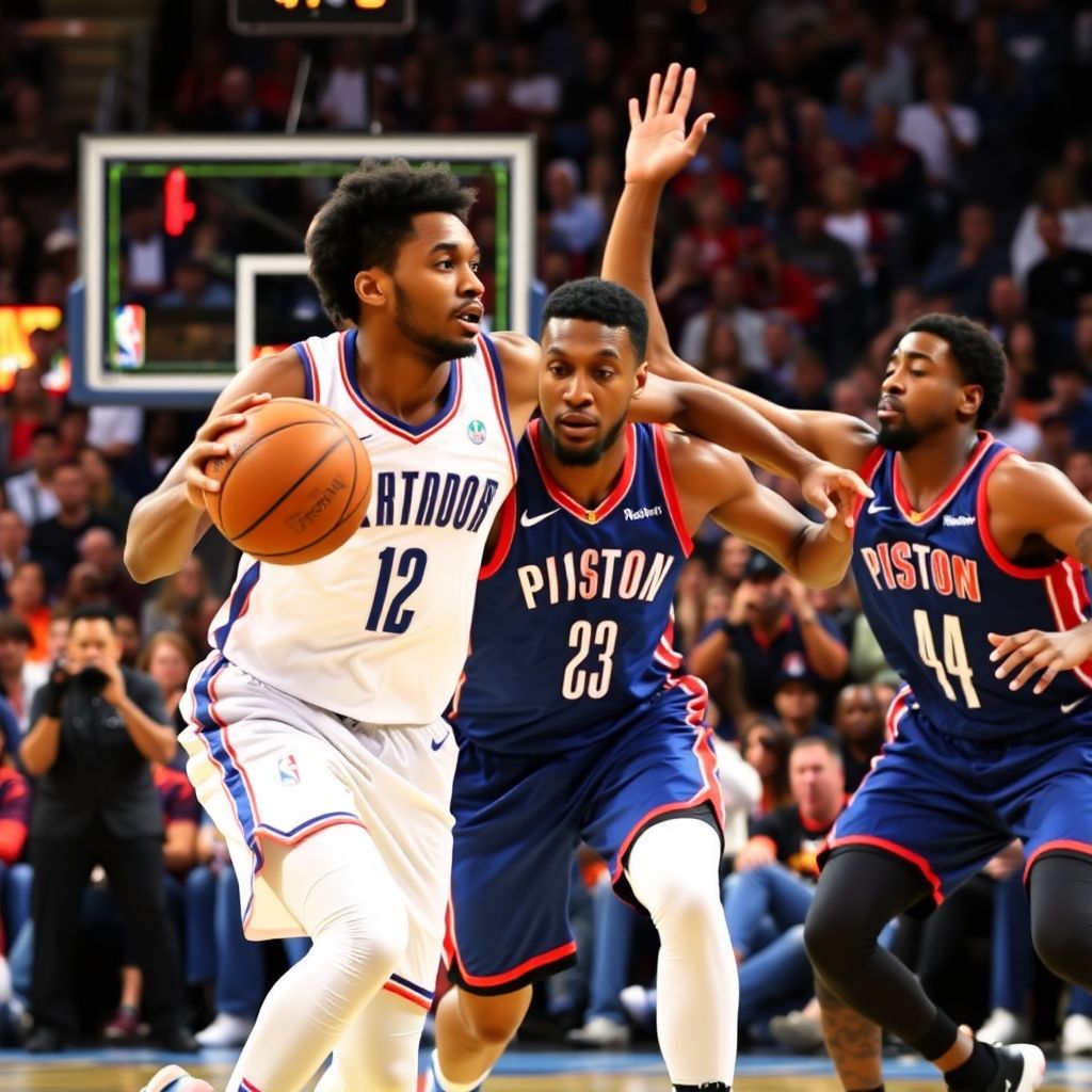 Thunder edge pistons in Ot as lebron ties abdul-jabbar wins record