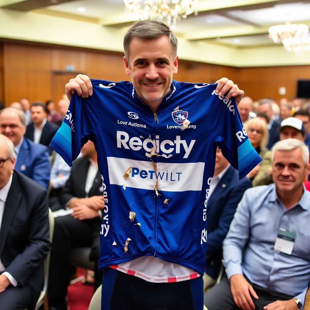 Pogacar torn milano-sanremo jersey sets record price at charity cycling auction