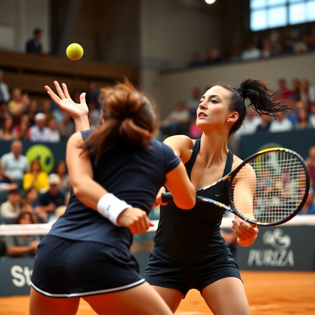 Zeynep sönmez vs leylah annie fernandez at porsche tennis grand prix showdown