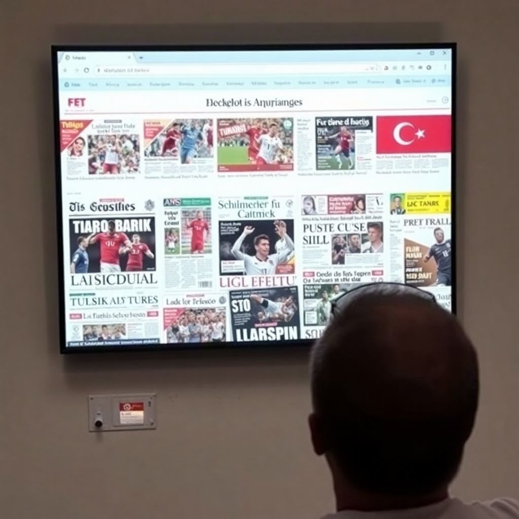 Daily sports pages from top turkish newspapers together on mackolik