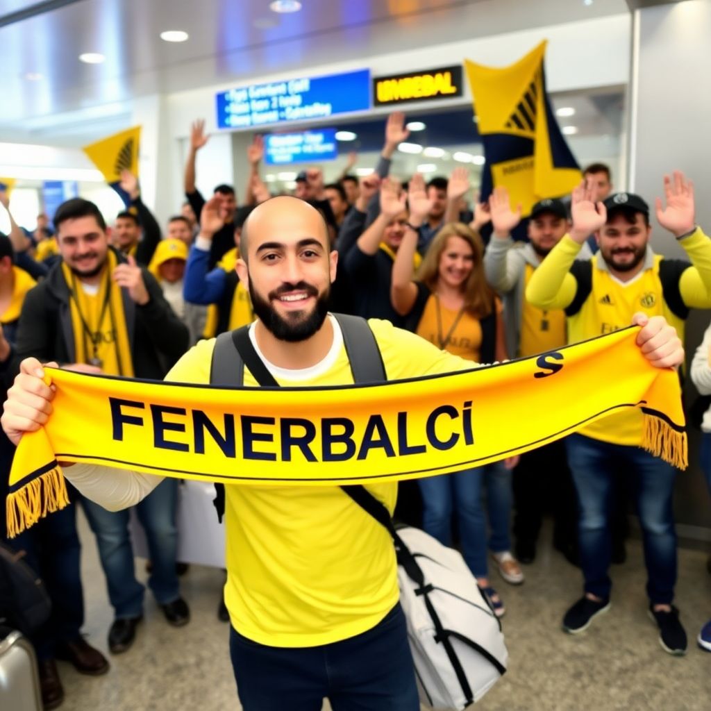 Amrabat lands in istanbul to begin fenerbahce stint and medicals