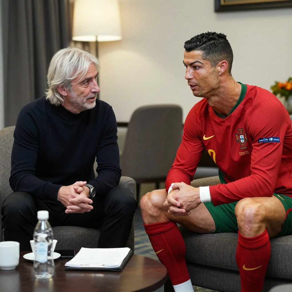Jorge jesus and cristiano ronaldo hold talks after portugal’s tension with norway