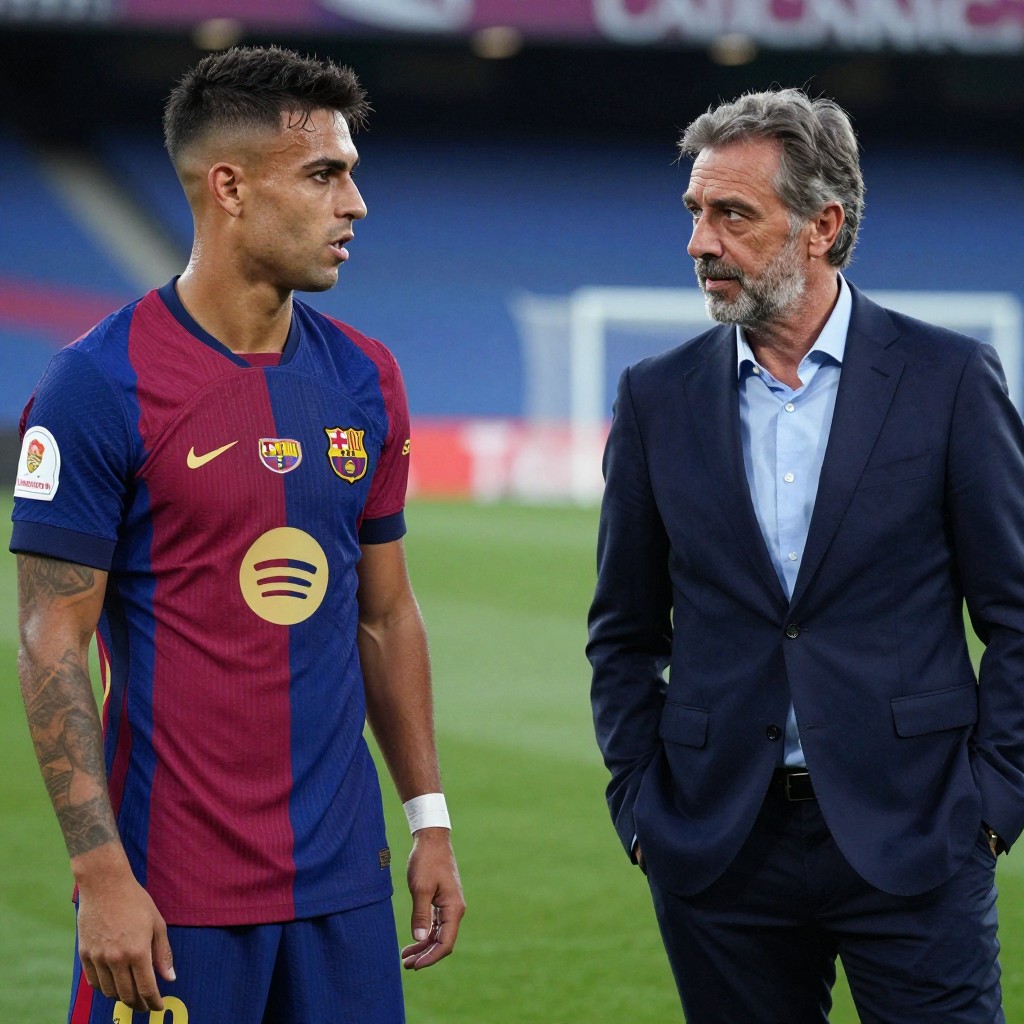 Barcelona contacted inter about lautaro martínez, laporta reveals